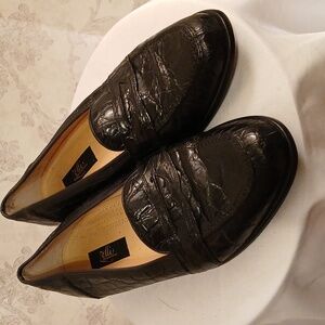 Zelli Tuscany Genuine Crocodile Penny Loafers Men’s Size 10.5 M